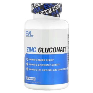 EVLution Nutrition - Zinc Gluconate - 60 tablets