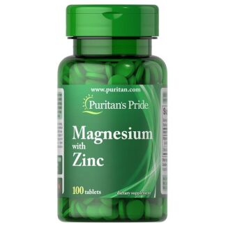 Puritan's Pride - Magnesium with Zinc - 100 tablets