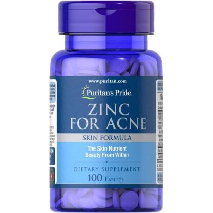 Puritan's Pride - Zinc for Acne - 100 tablets