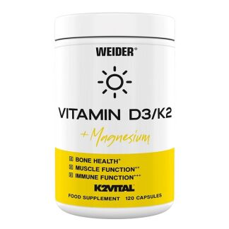 Weider - Vitamin D3/K2 + Magnesium - 120 caps